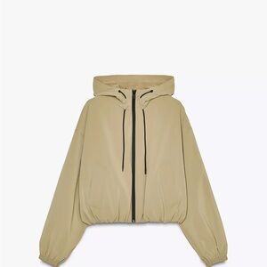 Zara Women's Beige Bomber Jacket